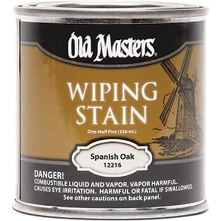 Old Masters Old Masters 12216 0.5 Pint. Spanish Oak Wiping Stain; 240 Voc 86348122161